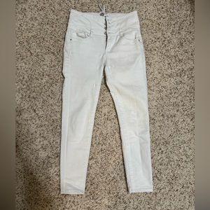 Vintage: Butt, I Love You Wax Jean in white